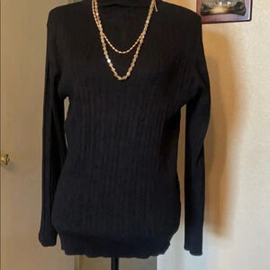 Cute black sweater by Carolyn Taler.